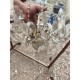 Lustre en Cristal + Paire d'Appliques