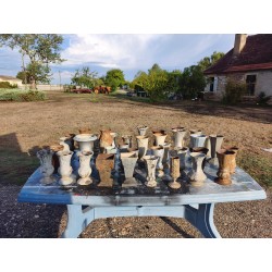 Lot de 38 Vases en Fonte 19 éme