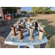 Lot de 38 Vases en Fonte 19 éme