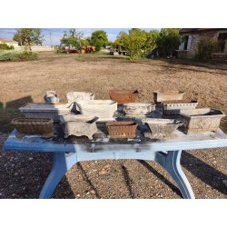 Lot de 13 Jardinières en Fonte 19 éme