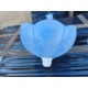 Suspension Vintage en Verre Opalin Bleu