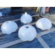 Suspension Vintage en Verre Opalin Blanc