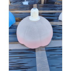 Suspension Vintage en Verre Opalin Rose