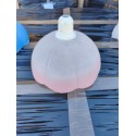 Suspension Vintage en Verre Opalin Rose