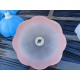 Suspension Vintage en Verre Opalin Rose