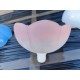 Suspension Vintage en Verre Opalin Rose