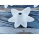 3 Tulipes en Verre Opalin Anciennes
