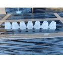 7 Mini Tulipes en Verre Opalin Anciennes