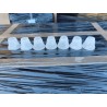 7 Mini Tulipes en Verre Opalin Anciennes