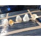 Lot de 5 Tulipes en Verre Opalin Anciennes