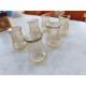 6 Tulipes Verre des Années 60