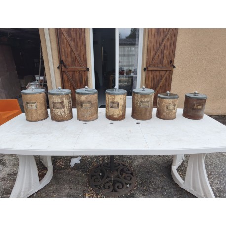 lot de 7 Pots a Pharmacie 19 éme