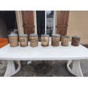lot de 7 Pots a Pharmacie 19 éme