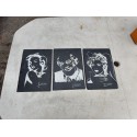 3 Ardoises Peintes de M.Lubiato