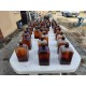 Lot de 41 Flacons , Bouteilles de Pharmacie Verre Marron