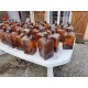 Lot de 41 Flacons , Bouteilles de Pharmacie Verre Marron