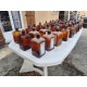 Lot de 41 Flacons , Bouteilles de Pharmacie Verre Marron