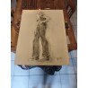 Dessin aux Crayons Noir de Philippe Bouvet " Janis Joplin "