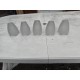 lot de 5 Tulipes en Pate de Verre Opalécentes