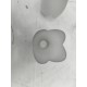 lot de 5 Tulipes en Pate de Verre Opalécentes