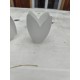 lot de 5 Tulipes en Pate de Verre Opalécentes