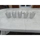 lot de 5 Tulipes en Pate de Verre Opalécentes