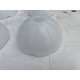 Lot de 9 Suspensions Vintage en Verre Opalin Blanc