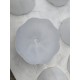 Lot de 9 Suspensions Vintage en Verre Opalin Blanc