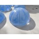 Lot de 9 Suspensions Vintage en Verre Opalin Bleu