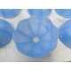 Lot de 9 Suspensions Vintage en Verre Opalin Bleu