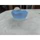 Lot de 3 Suspensions Vintage en Verre Opalin Bleu et Rose