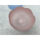 Lot de 3 Suspensions Vintage en Verre Opalin Bleu et Rose
