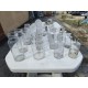 Lot de Bocaux et Flacons Anciens en Verre de Pharmacie