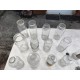 Lot de Bocaux et Flacons Anciens en Verre de Pharmacie
