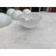 Lot de 5 Opalines Blanche