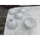 Lot de 5 Opalines Blanche