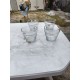 Lot de 4 Récipients en Verre Soufflé Bouche