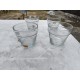 Lot de 4 Récipients en Verre Soufflé Bouche