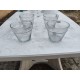 Lot de 4 Récipients en Verre Soufflé Bouche
