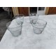 Lot de 4 Récipients en Verre Soufflé Bouche