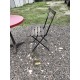 Table de Bistrot + 2 Chaises Pliantes
