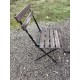 Table de Bistrot + 2 Chaises Pliantes
