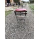 Table de Bistrot + 2 Chaises Pliantes