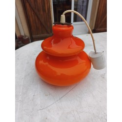 Suspension Vintage en Opaline Orange