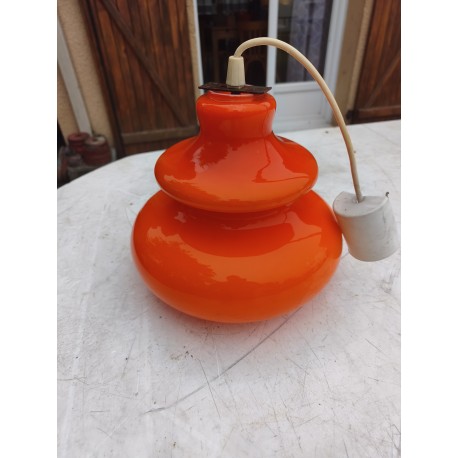 Suspension Vintage en Opaline Orange