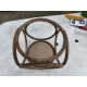 Pouf 1900 Bois courbé Hétre et Cannage