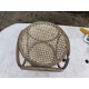 Pouf 1900 Bois courbé Hétre et Cannage