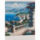 Tableau Huile sur Toile " Vue méditerranéenne "