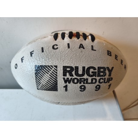 Ballon de Rugby Officiel Coupe du Monde 91 All Blacks Signé