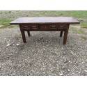 Table Basse 19 éme en Chéne , 2 Tiroirs
